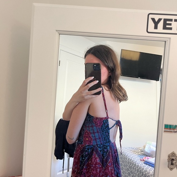 MARSHALLS XS JUMPSUIT/ROMPER Paisley Pattern with open back and pockets - Picture 7 of 7